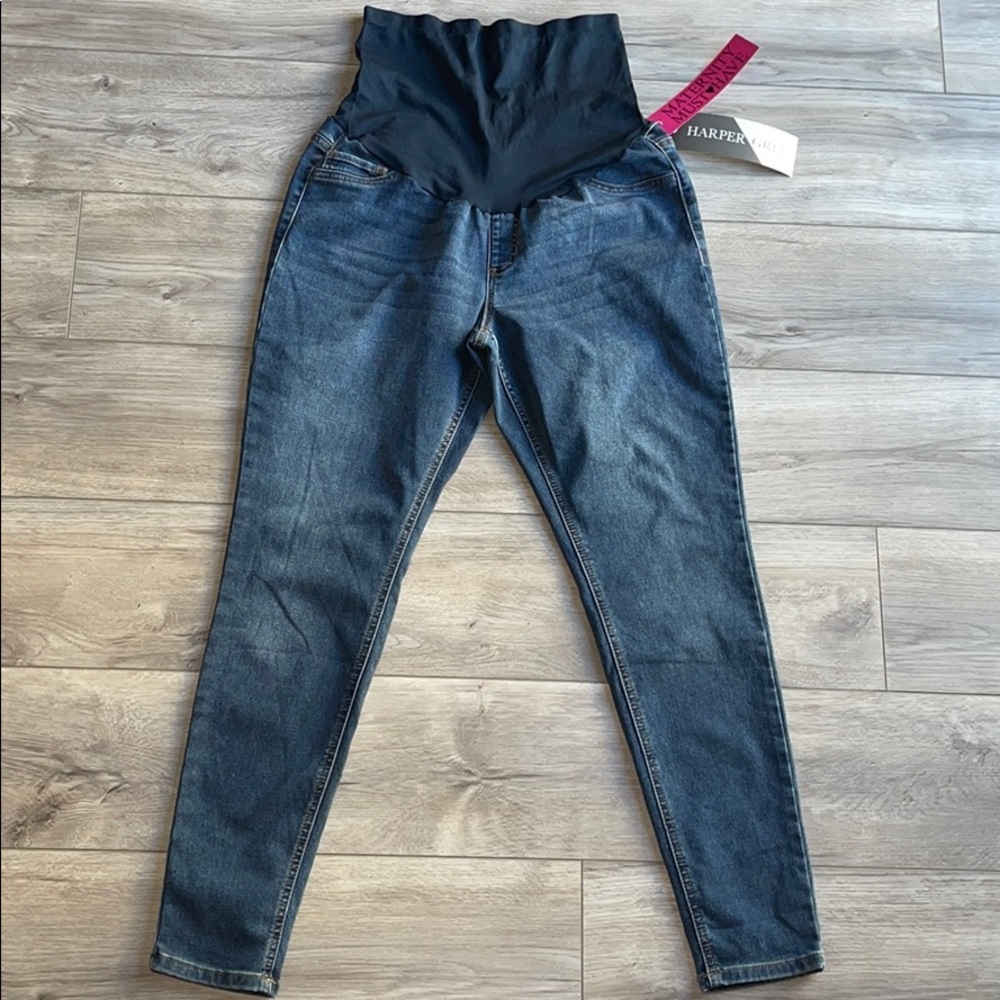 Harper Grey Maternity Jeans size L